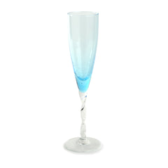 Gran Paradiso Blue Champagne Flute