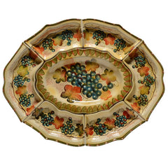 Oval Platter with Six  Small Serving Dishes