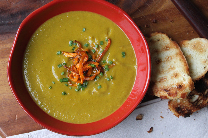Spinach, Carrot and Coconut Soup