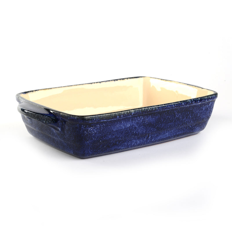 Da Forno Blue Rectangular Casserole