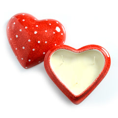 Amore Large Heart Candle