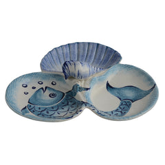 Mediterraneo Three Section Antipasto Dish