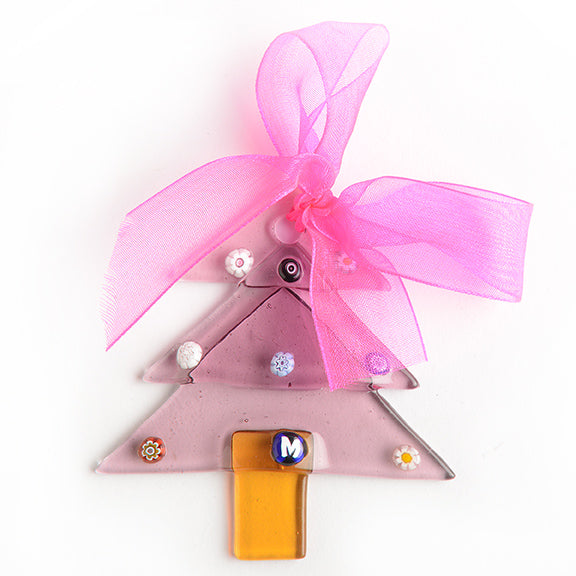 Murano Glass Purple Tree Ornament