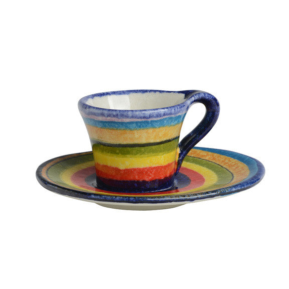 Lines Espresso Cup and Saucer