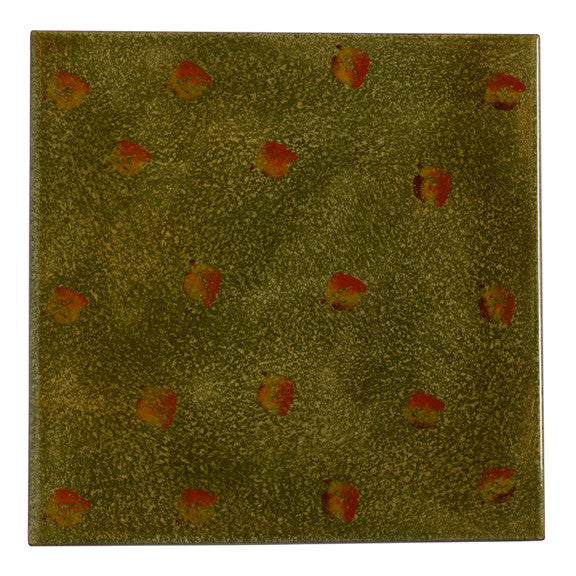 Terre di Chianti 8" by 8" Tile with Leaves