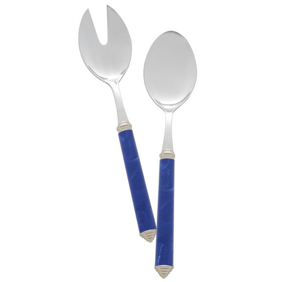 Blue Salad Serving Set