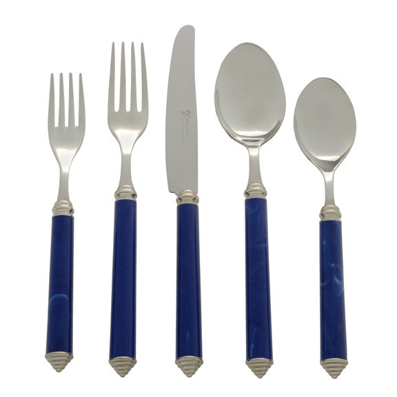 Blue Five Piece Place Setting