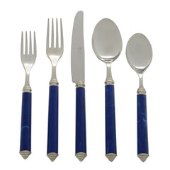 Blue Five Piece Place Setting
