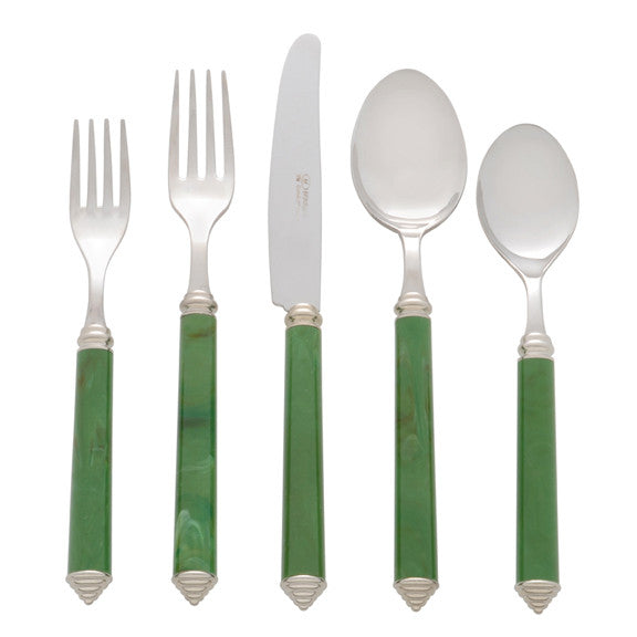 Light Green Five Piece Place Setting