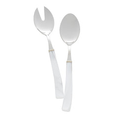 White  Salad Serving Set