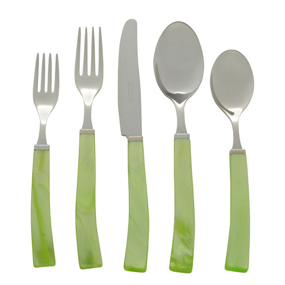 Green Five Piece Place Setting