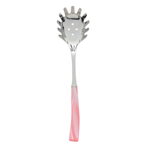 Pink Pasta Server with Holes